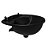 Lavatório Plástico Preto Kit Instalação 3,8L 36X28cm Astra - Imagem 2