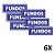 Kit 6 Placa de Aviso e Sinalização Portas Fundos 15cmx5cm - Imagem 1