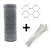 Tela Arame Pinteiro 1X10Metros + 20 Enforca Gato 3,6mmx300mm - Imagem 1