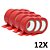 Kit 12 Fita Isolante Colorida Antichama 19mmX10m Vermelha - Imagem 1