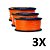 Kit 3 Carretel de Linha de Pedreiro Lisa 100 metros Laranja - Imagem 1