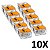 Kit 10 Conector Emenda Compacto Fios e Cabos 2 Vias 221 Wago - Imagem 1