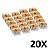 Kit 20 Conector Emenda Compacto Fios e Cabos 2 Vias 221 Wago - Imagem 1