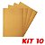 Kit 10 Lixa Folha Grão 80 Madeira Porta Acabamento 27X22cm - Imagem 1
