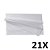 Kit 21 Panos de Limpeza Multiuso Reutilizável 30X40cm Branco - Imagem 1