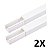 Kit 2 Canaletas Cabos Fios Fita Dupla Face 2MT Branco - Imagem 1