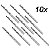 Kit 10 Brocas De Aço Rápido P/ Metal 15/64'' 6mm Irwin - Imagem 1