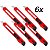 Kit 6 Estilete C/ Trava Lâmina Estreita 8285 9mm Brasfort - Imagem 1