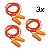 Kit 3 Protetor Auricular Espuma Plug C/ Cordão 16dB 1110 3M - Imagem 1