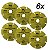 Kit 6 Disco Serra Madeira Laser Tungstênio 7.1/4'' 180mm - Imagem 1