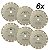 Kit 6 Disco Corte Diamantado Segmentado Topa Tudo 230mm - Imagem 1