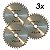 Kit 3 Disco Serra Para Madeira 230mm 9.1/4'' 36 Dentes - Imagem 1