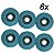 Kit 6 Disco Flap Desbaste Acabamento Grão 60 115x22mm - Imagem 1