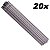 Kit 20 Vareta Eletrodo Revestido P/ Solda E6013 3,25mmx350mm - Imagem 1