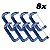 Kit 8 Sargento Grampo Marceneiro Tipo C Pesado 6'' 150mm - Imagem 2