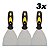 Kit 3 Espátula De Aço Lisa Com Cabo Emborrachado 4'' 0,7mm - Imagem 1