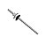 Kit 30 Haste Reta P/ Telha 1/4'' x 200mm C/ Porca e Arruelas - Imagem 2