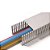 Kit 3 Canaleta Aberta Painel Elétrico Fio Cinza 30x30x2000mm - Imagem 2
