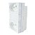 Conjunto 2 Tomadas Branca Monobloco 2P+T 10A 250V 4x2 Ilumi - Imagem 2
