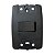 Interruptor Simples Preto 10A 250V Placa Espelho 4x2 Ilumi - Imagem 4