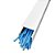 Kit 3 Canaleta Aberta Painel Elétrico Branca 20x20x2000mm - Imagem 4