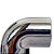 Joelho Cotovelo Curva Metal Crômado Macho X Fêmea 1/2 X 90° - Imagem 4