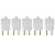 Kit 5 Plug Tomada Pino Macho Prensa Cabo 2P Branco 10A 250V - Imagem 1