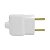 Plug Tomada Pino Prensa Cabo 2P Branco 20A 250V - Imagem 1