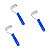 Kit 3 Rolo Pintura Rolinho Lã Sintética C/ Cabo 5cm Tigre - Imagem 1
