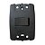 Kit 5 Interruptor Simples Preto 10A 250V Placa 4x2 Ilumi - Imagem 3