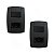 Kit 2 Conjunto Interruptor Simples + Tomada 20A 250V Preta - Imagem 1