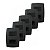 Kit 5 Conjunto Interruptor Simples + Tomada 10A 250V Preta - Imagem 1