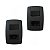 Kit 2 Conjunto Interruptor Simples + Tomada 10A 250V Preta - Imagem 1