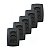 Kit 5 Conjunto 3 Tomadas Preta Monobloco 2P+T 10A 250V 4x2 - Imagem 1