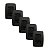 Kit 5 Conjunto 2 Tomadas Preta Monobloco 2P+T 20A 250V 4x2 - Imagem 1