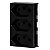 Kit 5 Conjunto 3 Tomadas Preta Monobloco 2P+T 20A 250V 4x2 - Imagem 7