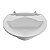 Lavatório Plástico Branco Kit Instalação 3,8L 36X28cm Astra - Imagem 1