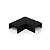 Kit 2 Conexão Curva Cotovelo Externo Canaleta Preto 20x10mm - Imagem 2