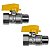 Kit 2 Registro Válvula Esférica Reta RM X RF 1/2'' Pex Gás - Imagem 1