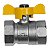 Kit 2 Registro Válvula Esfera Metálica RF X RF 1/2'' Pex Gás - Imagem 2