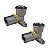 Kit 2 Joelho Cotovelo Base Fixa P/ Gás 16mm 1/2'' Pex Gás - Imagem 1