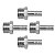Kit 4 Adaptador RM 1/2'' Espigão 3/8'' Pex Gás Multicamadas - Imagem 1