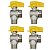 Kit 4 Registro Válvula Esférica 90° RM x RF 1/2'' Pex Gás - Imagem 1