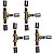 Kit 4 Te Tee Gás Encanado 16-16 16mm Tubo Pex Multicamadas - Imagem 1