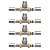 Kit 4 Te Tee p/ Gás Encanado 16mm RM 1/2'' Pex Multicamadas - Imagem 1