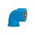 Joelho Cotovelo 90º PVC Soldável Rosca Latão 32mmx3/4'' Azul - Imagem 3