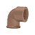 Kit 6 Joelho Cotovelo 90º Soldável Rosca 25mmx1/2'' Marrom - Imagem 2