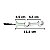Kit 4 Suporte Varão Duplo Cortina C/ Ponteira 19-19mm Branco - Imagem 2