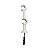 Kit 4 Suporte Varão Duplo Cortina C/ Ponteira 19-19mm Branco - Imagem 4