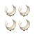 Kit 4 Abraçadeira Impacto Cano Tubo 100mm 4'' Branca Estrela - Imagem 1